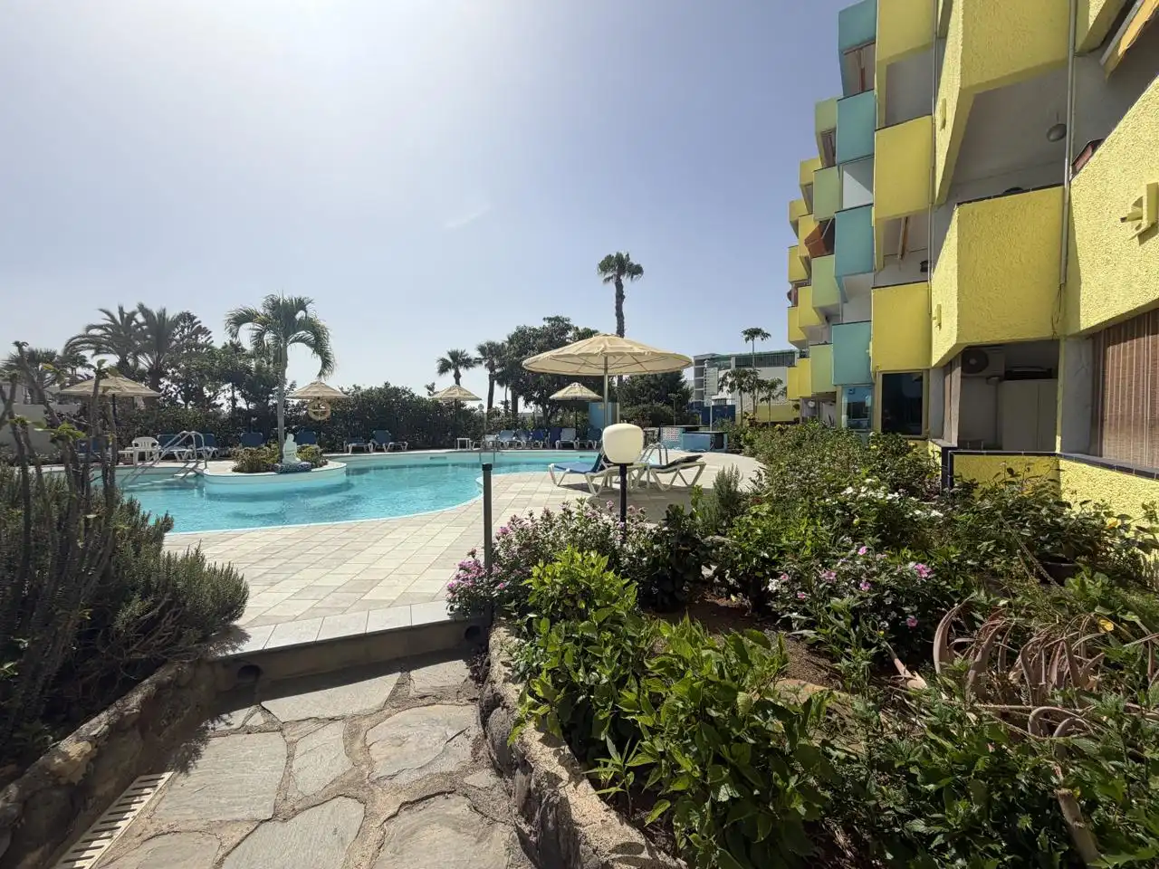 Swimming pool of Study for rent in San Bartolomé de Tirajana  with Air Conditioner, Terrace and Furnished