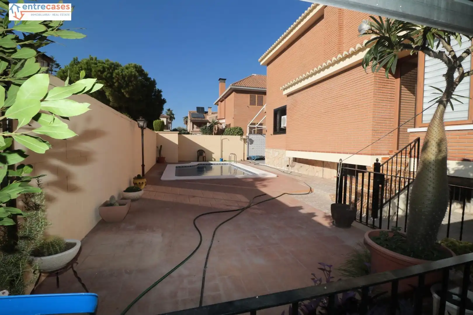 Swimming pool of Houses for sale in Sagunto / Sagunt  with Air Conditioner, Private garden and Terrace