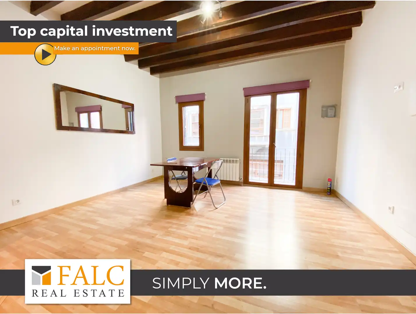Vista exterior de Apartament en venda en  Palma de Mallorca amb Aire condicionat, Calefacció i Parquet