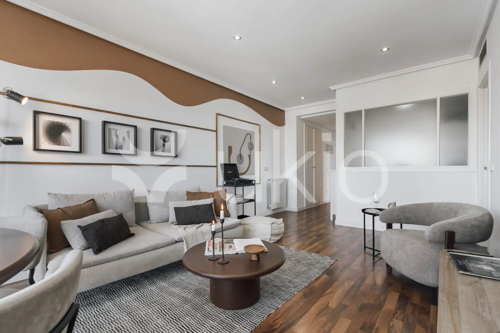 Sala de estar de Apartamento de alquiler en Madrid con Aire acondicionado, Calefacción y Amueblado
