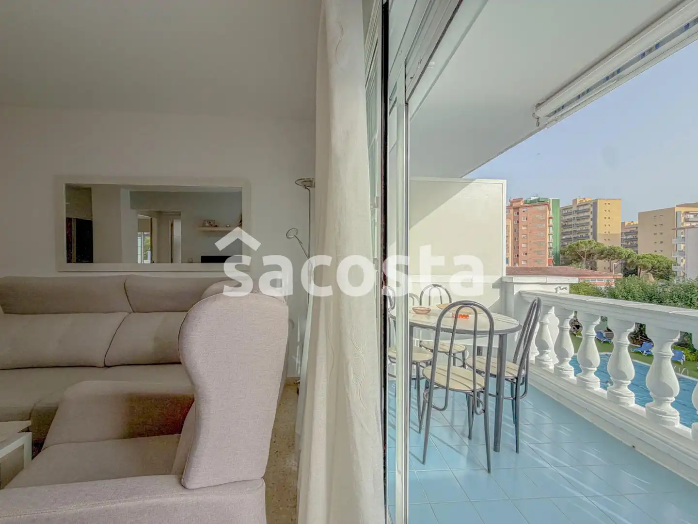Schlafzimmer von Wohnung zum Verkauf in Blanes mit Klimaanlage, Heizung und Terrasse