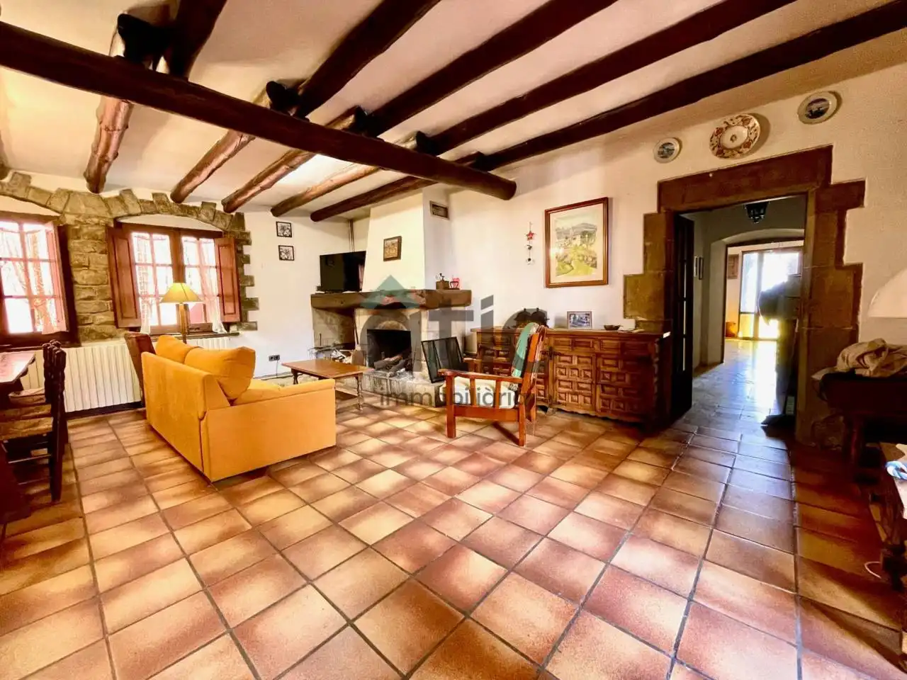 Sala de estar de Finca rústica en venta en Castellgalí con Calefacción y Jardín privado
