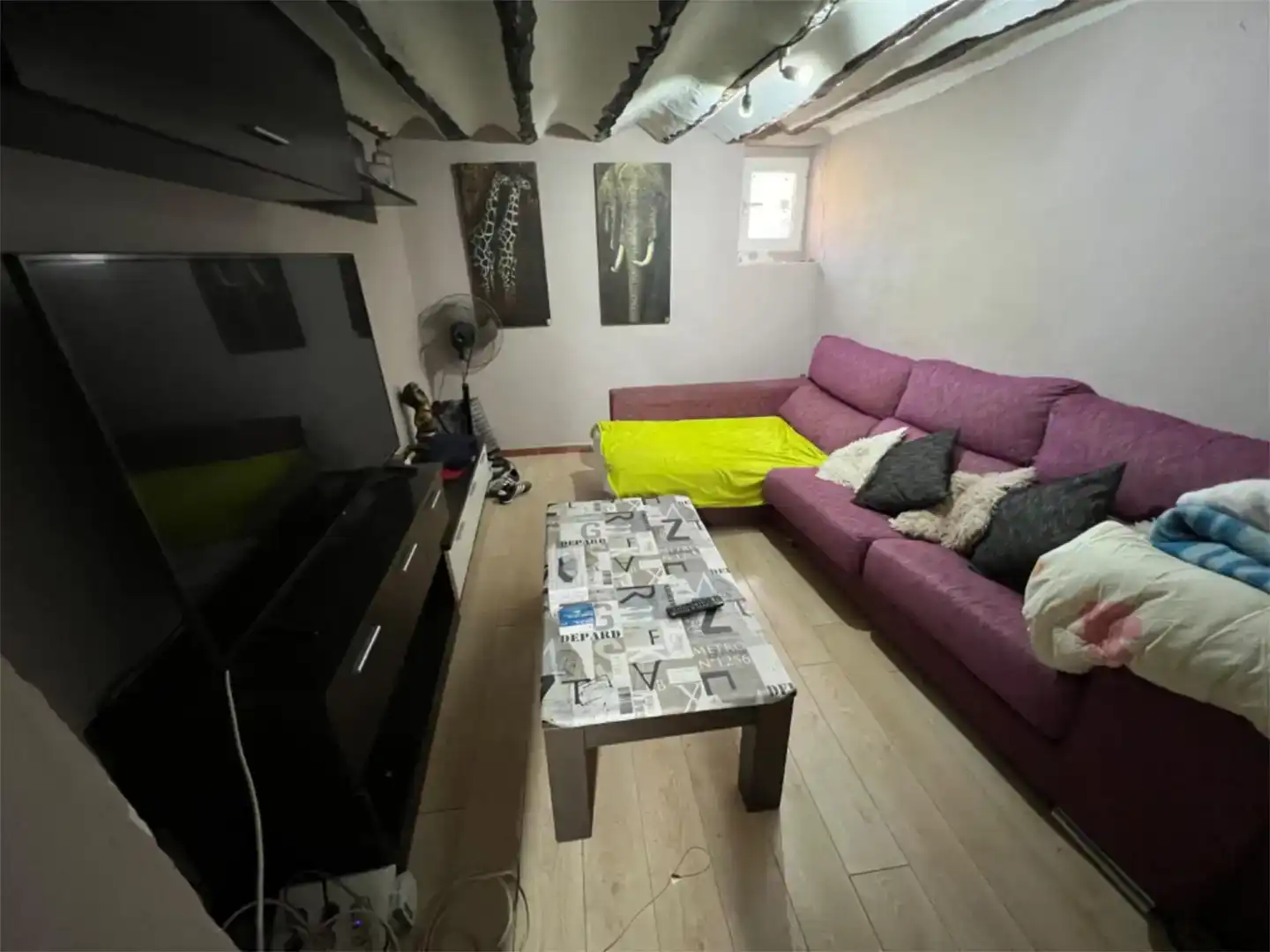 Sala de estar de Casa adosada en venta en Narboneta con Jardín privado, Parquet y Amueblado
