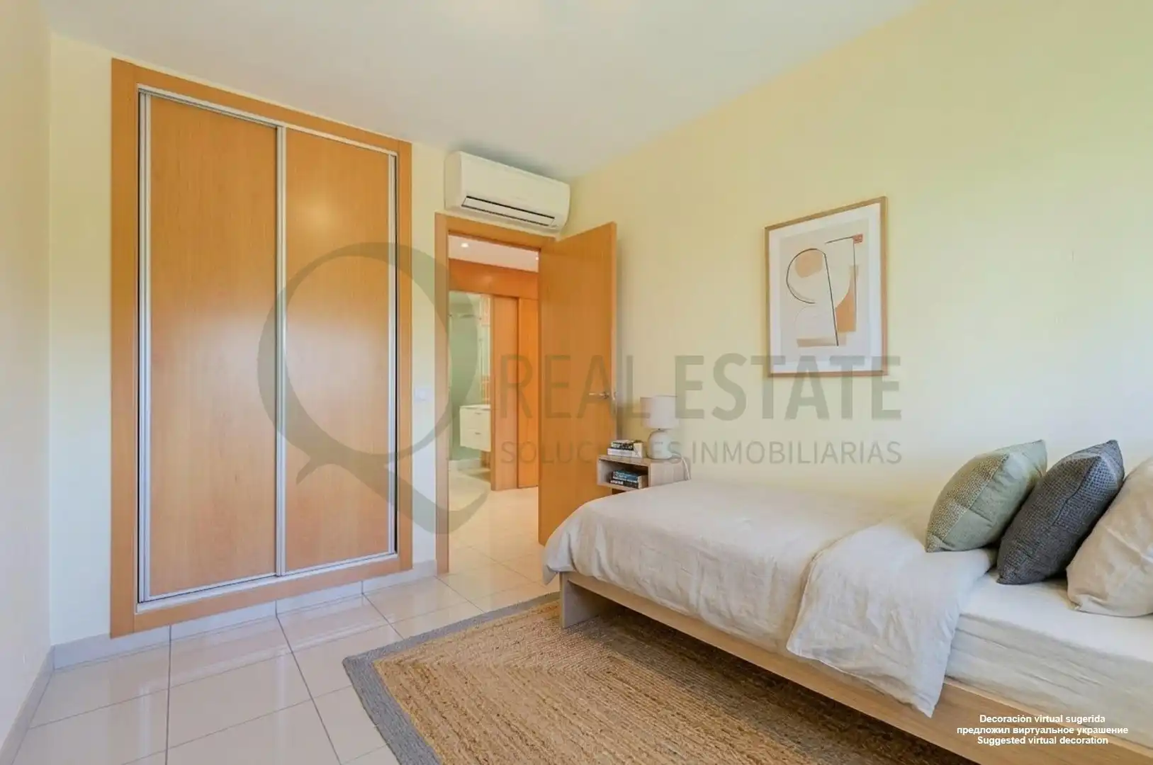 Schlafzimmer von Wohnung zum Verkauf in Alicante / Alacant mit Klimaanlage, Heizung und Privatgarten