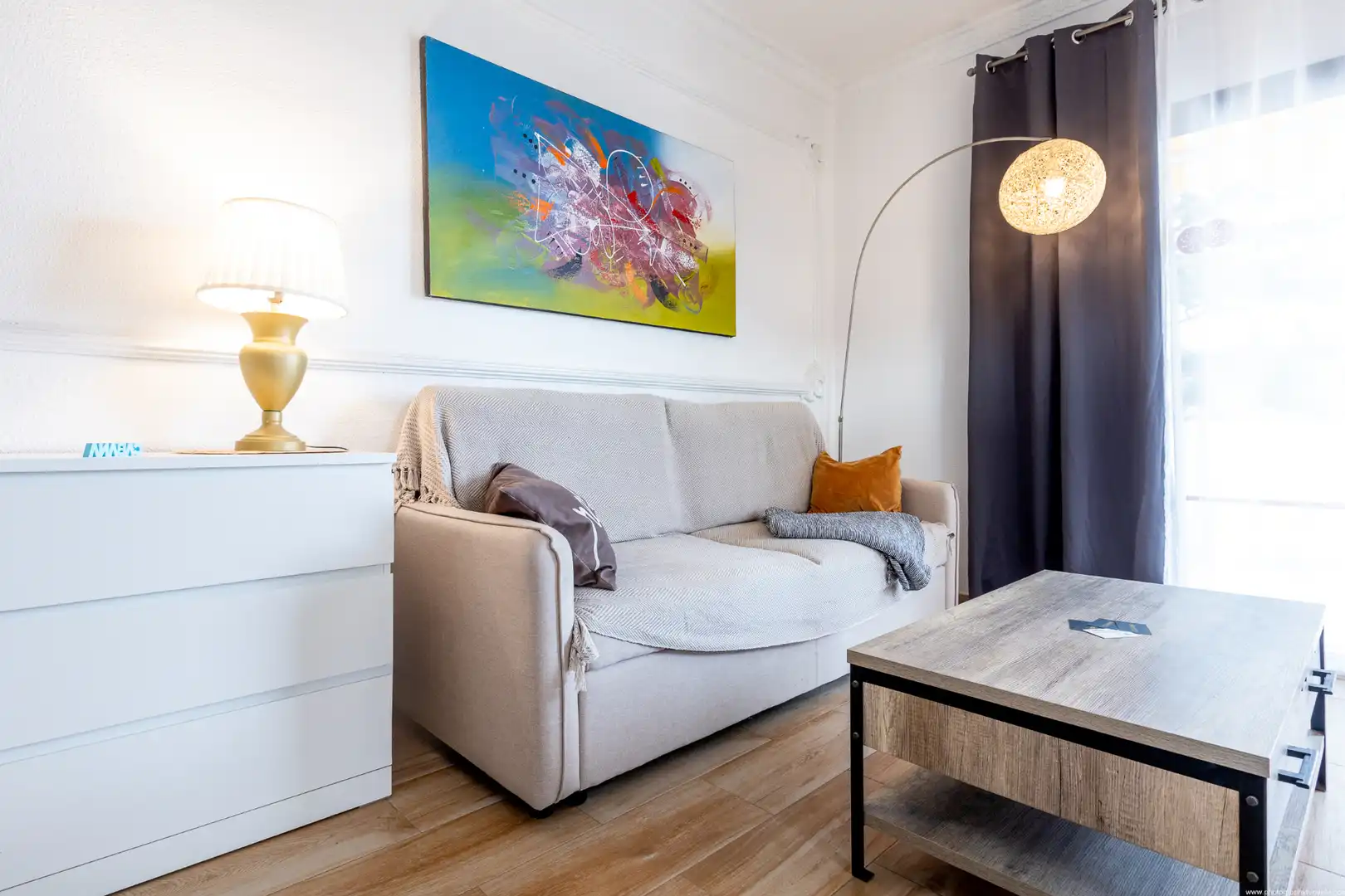 Sala de estar de Apartamento de alquiler en Arona con Aire acondicionado, Calefacción y Parquet