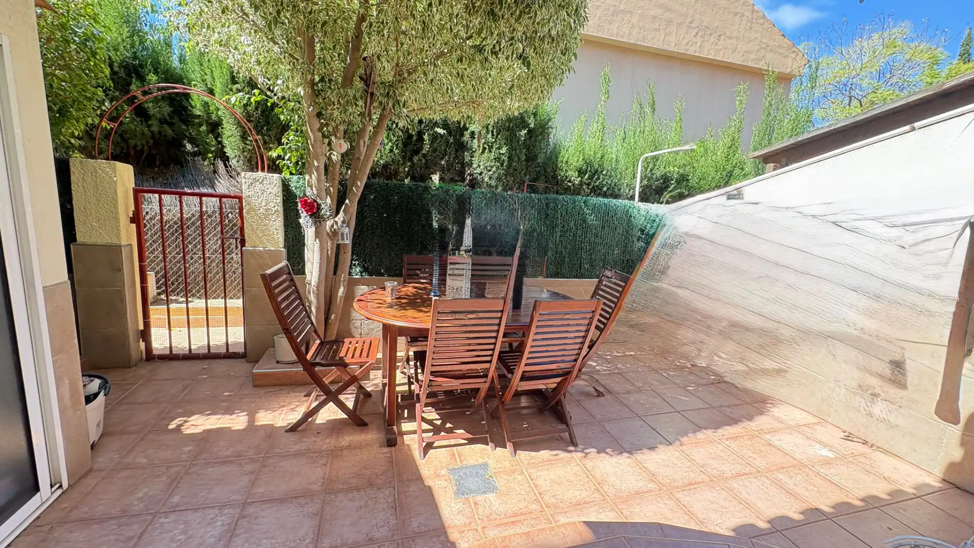 Terrassa de Casa adosada en venda en Murcia amb Aire condicionat, Balcó i Piscina comunitària