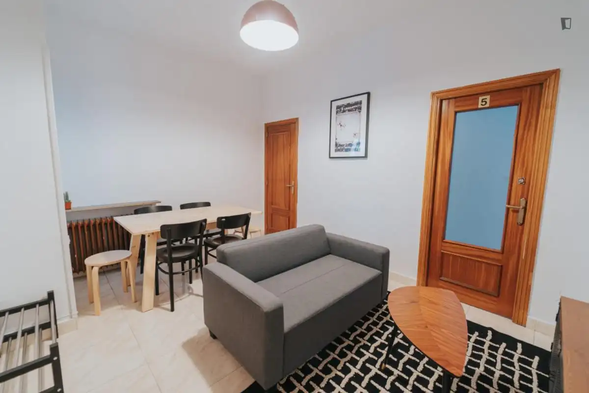 Living room of Apartments for share in Madrid  with Furnished, Oven and Washing machine