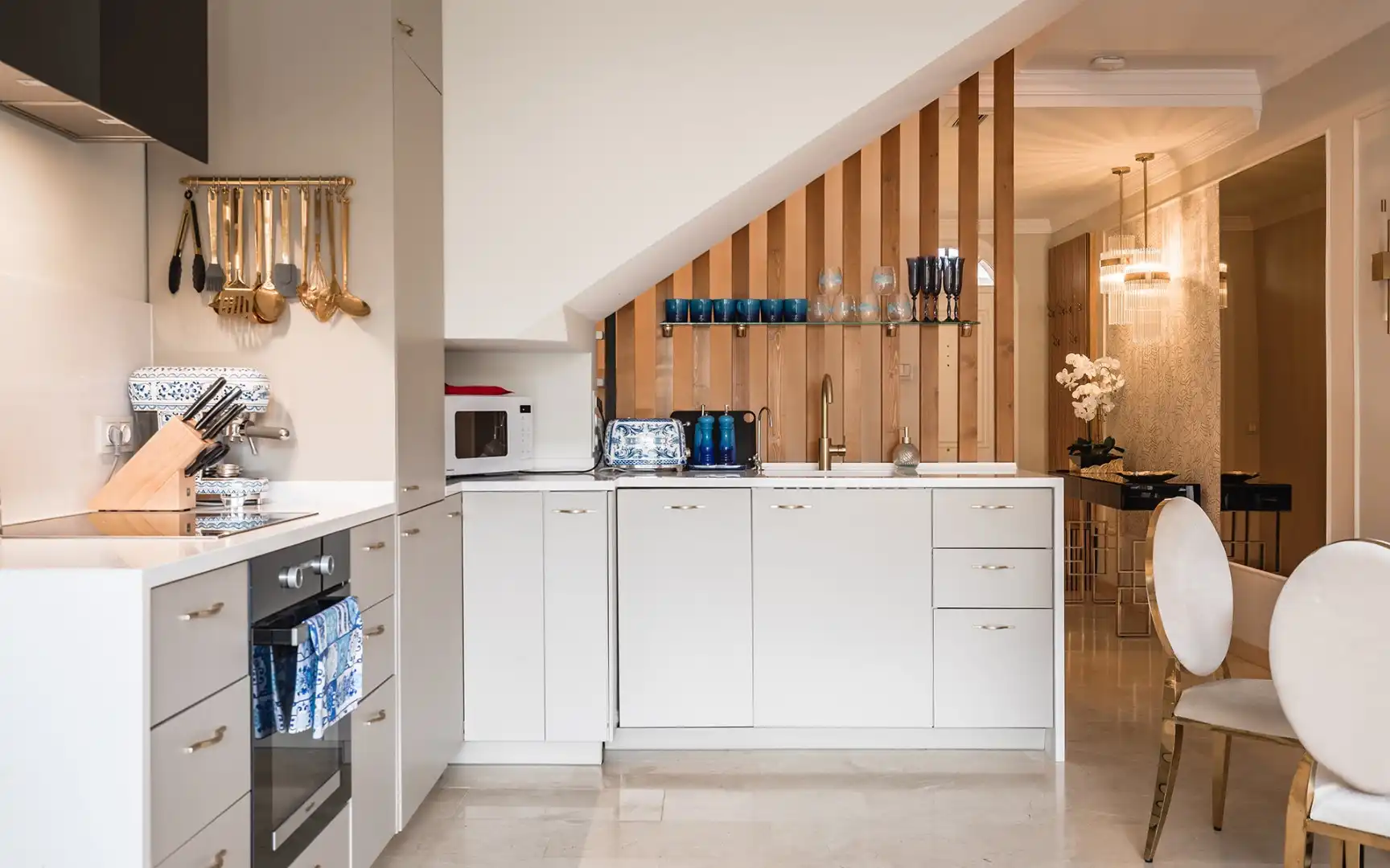 Kitchen of Duplexes for sale in Marbella  with Air Conditioner, Terrace and Swimming Pool