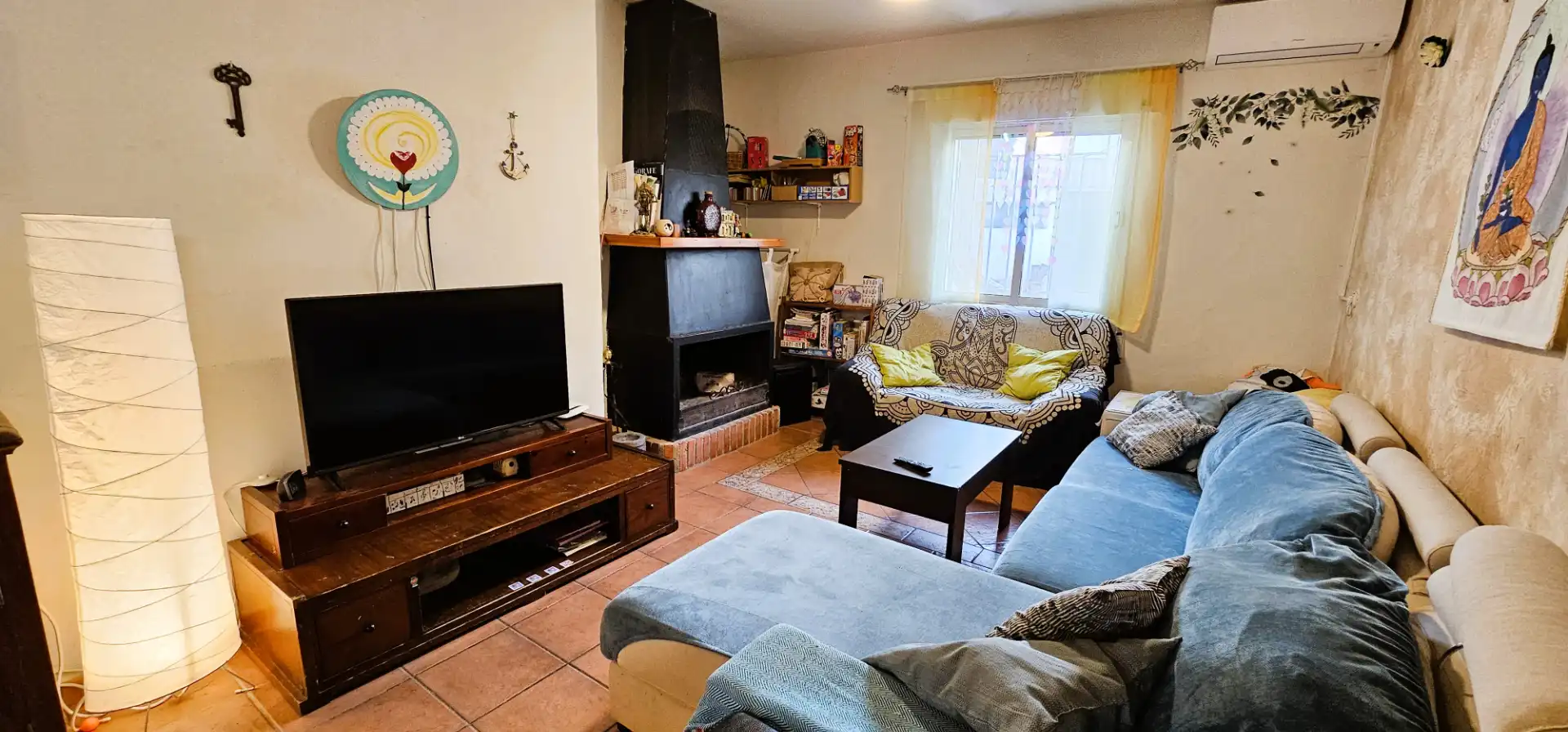 Sala d'estar de Casa o xalet en venda en Totana amb Jardí privat, Terrassa i Traster