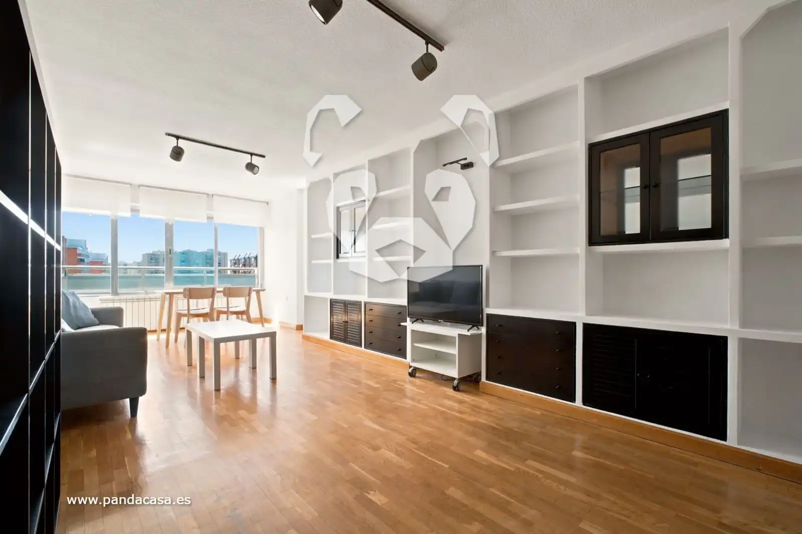 Wohnzimmer von Wohnung zur Miete in Madrid mit Heizung und Möbliert