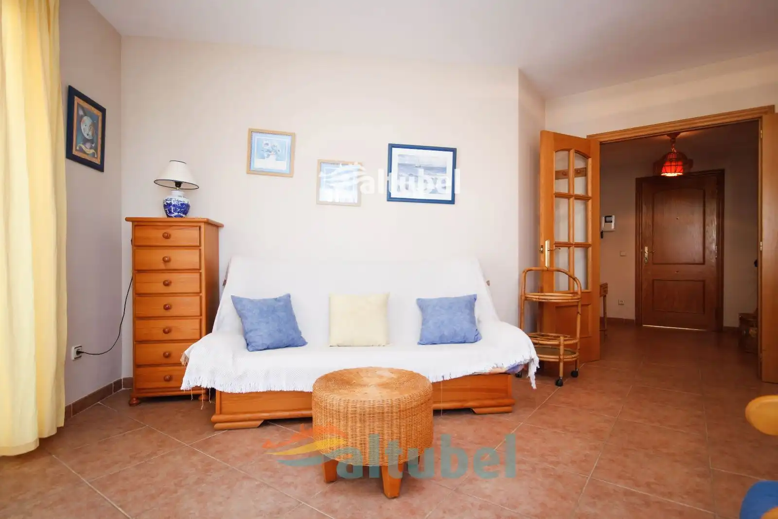 Dormitori de Apartament en venda en Peñíscola / Peníscola amb Terrassa, Piscina i Moblat