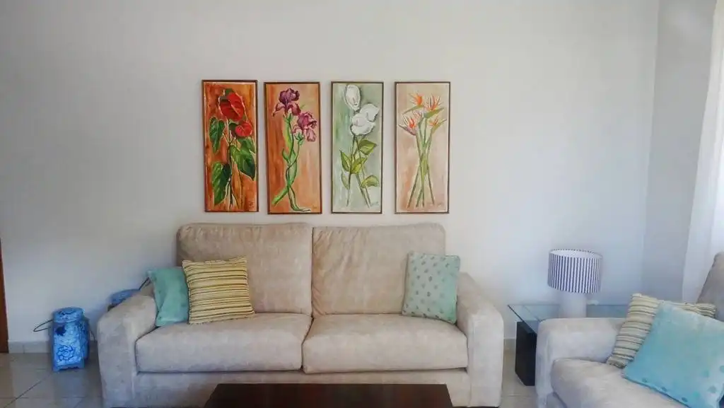 Sala de estar de Piso de alquiler en Las Palmas de Gran Canaria con Jardín privado, Terraza y Amueblado