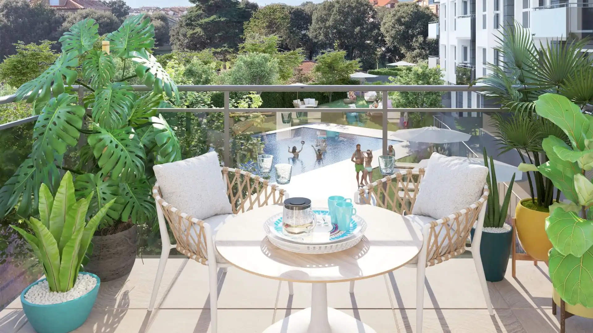 Terrace of Flat for sale in Noja  with Heating, Terrace and Community pool