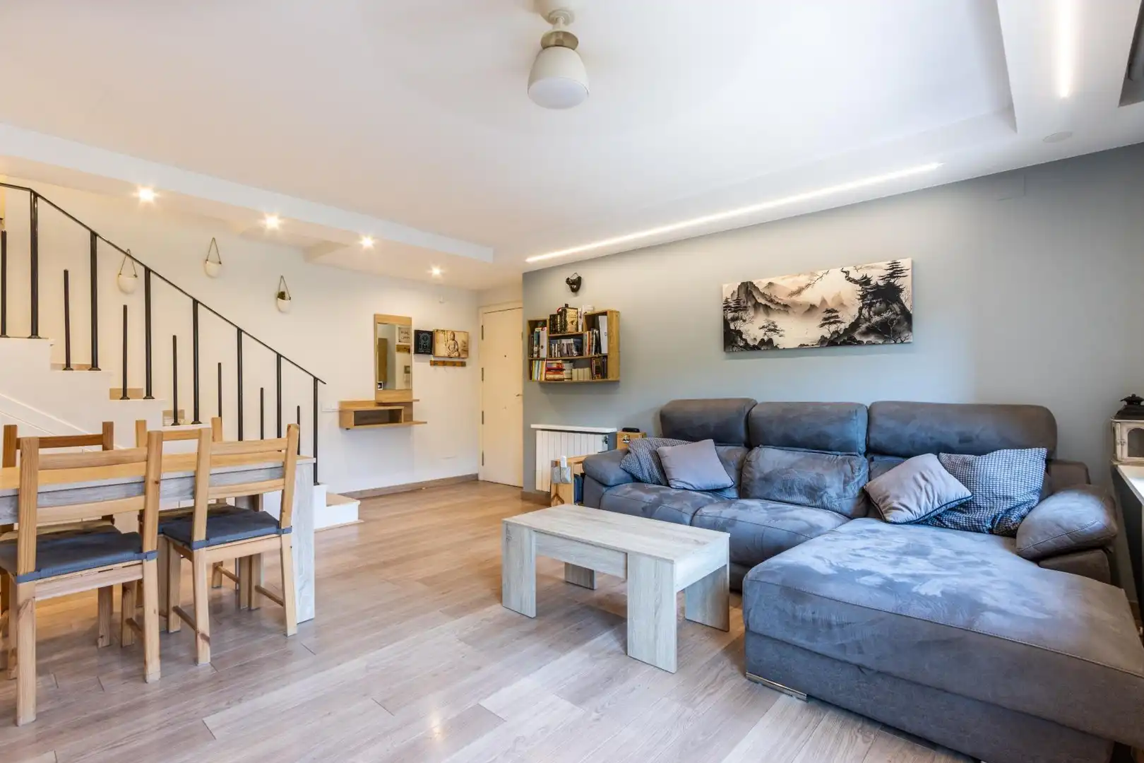 Sala d'estar de Àtic en venda en Rubí amb Aire condicionat, Calefacció i Terrassa