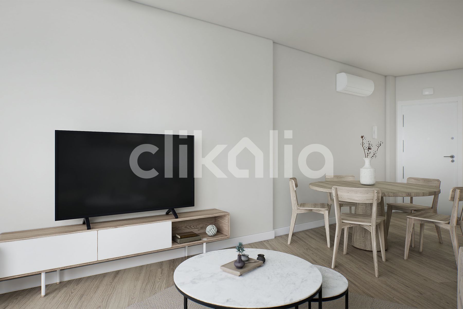 Sala d'estar de Pis en venda en Málaga Capital amb Aire condicionat i Terrassa