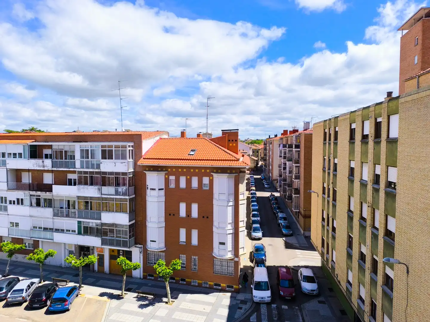 Exterior view of Flat for sale in Palencia  with Heating, Parquet flooring and Terrace