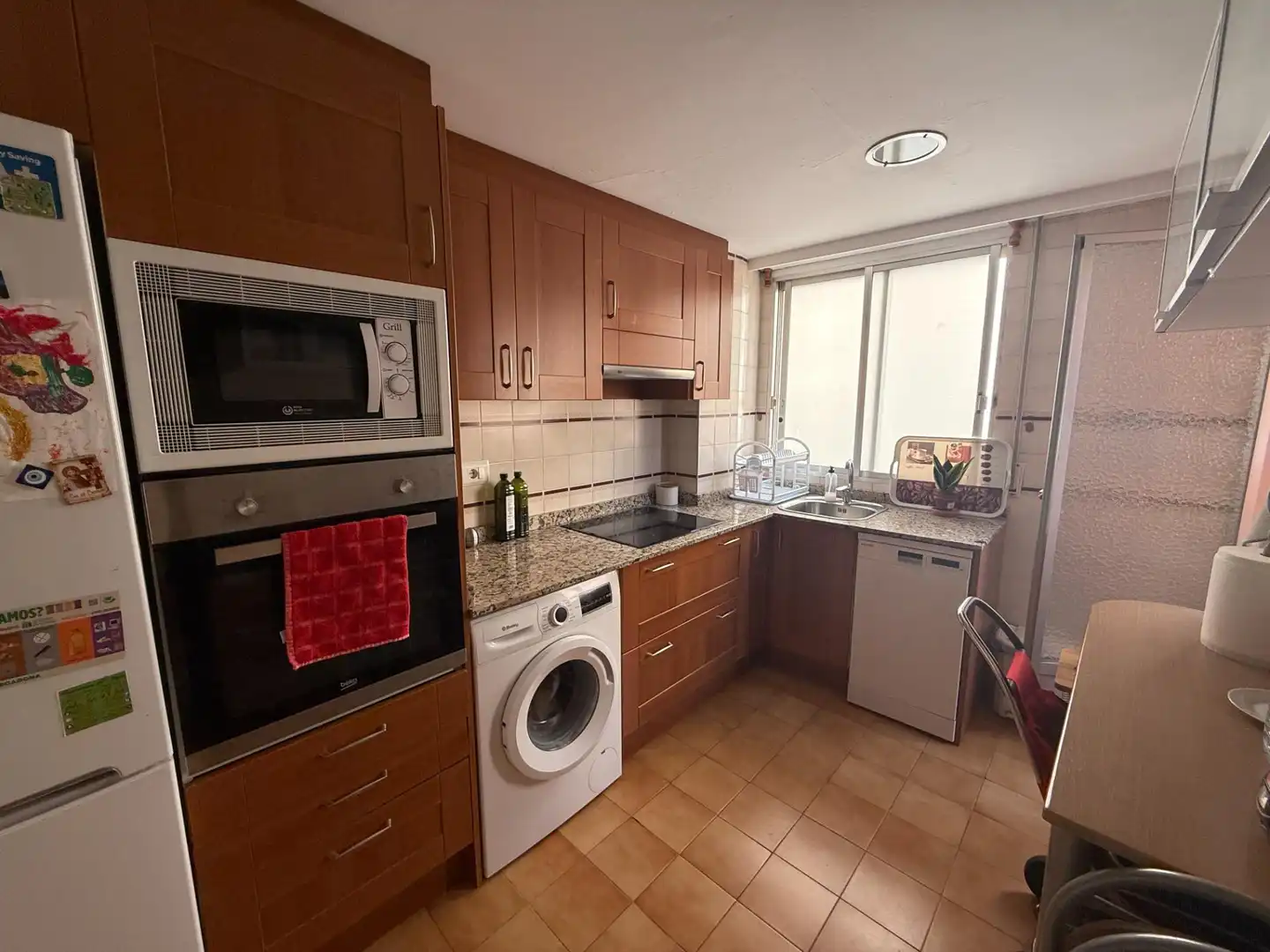 Küche von Wohnung zum Verkauf in Valencia mit Klimaanlage und Balkon