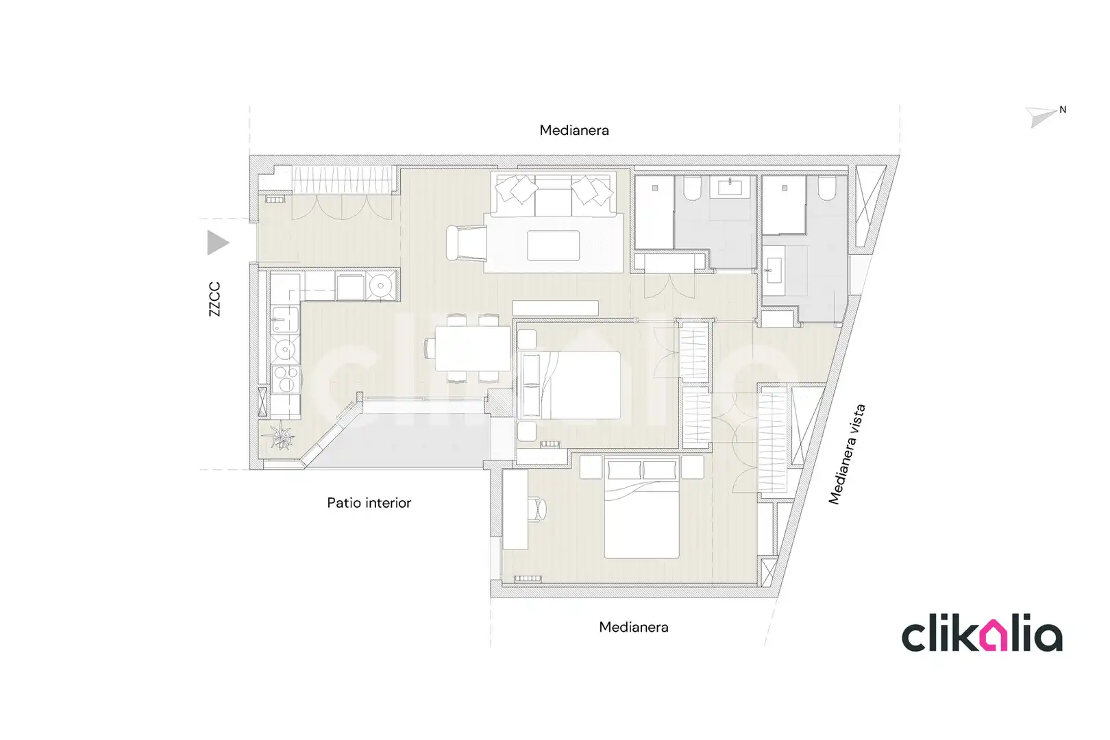 Piso en venta en Madrid con Aire acondicionado, Calefacción y Terraza