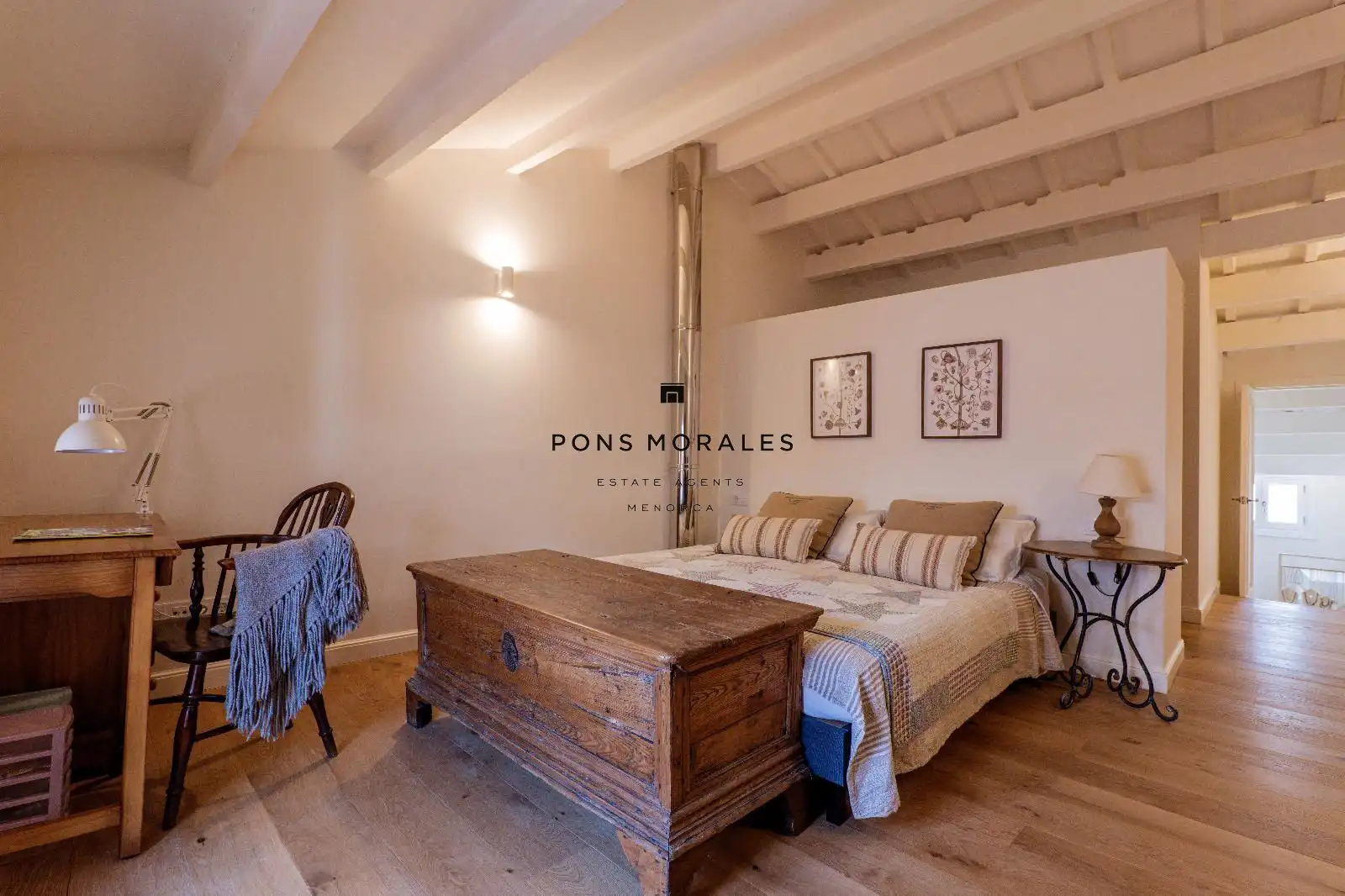 Schlafzimmer von Haus oder Chalet zum Verkauf in Alaior mit Klimaanlage, Heizung und Privatgarten