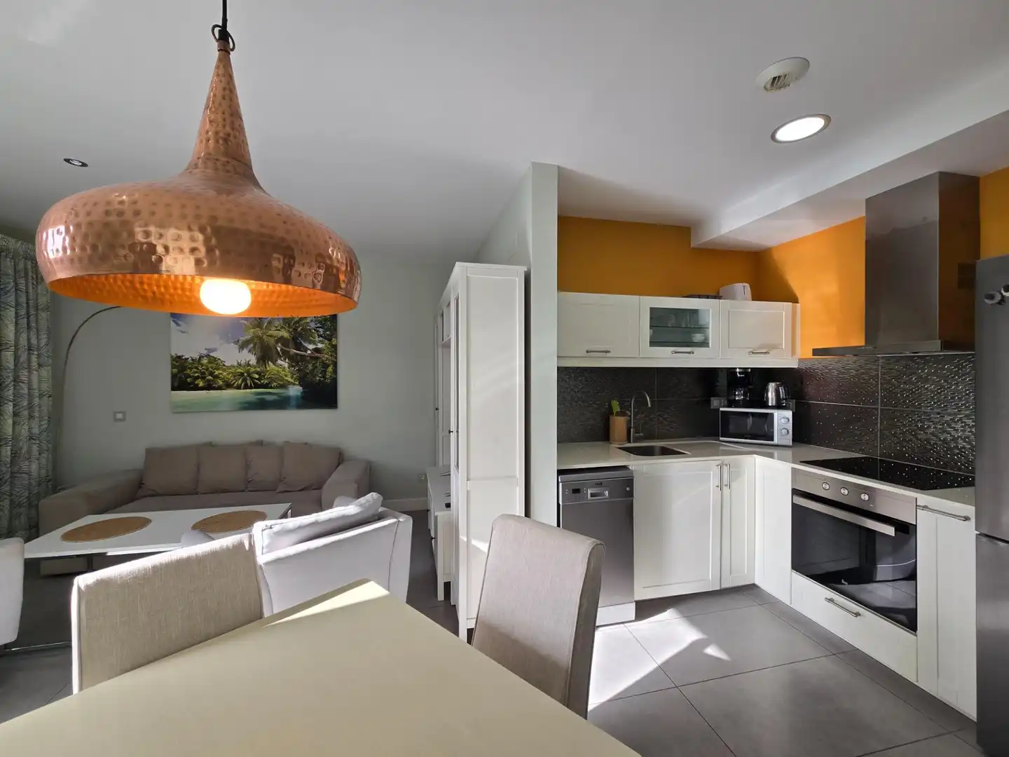 Kitchen of Apartments for rent in Mogán  with Air Conditioner, Terrace and Furnished