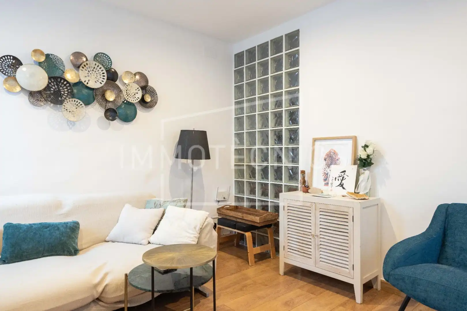 Sala de estar de Ático en venta en La Garriga con Calefacción y Terraza