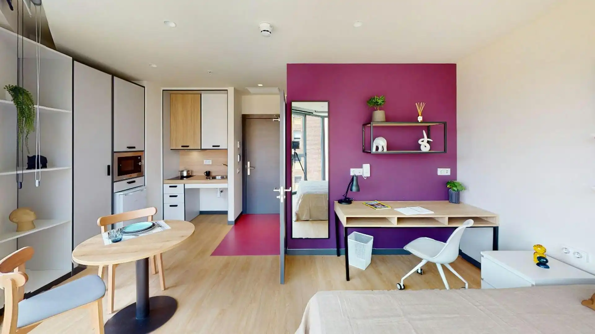 Schlafzimmer von Wohnung zur Miete in Barcelona mit Klimaanlage, Heizung und Privatgarten