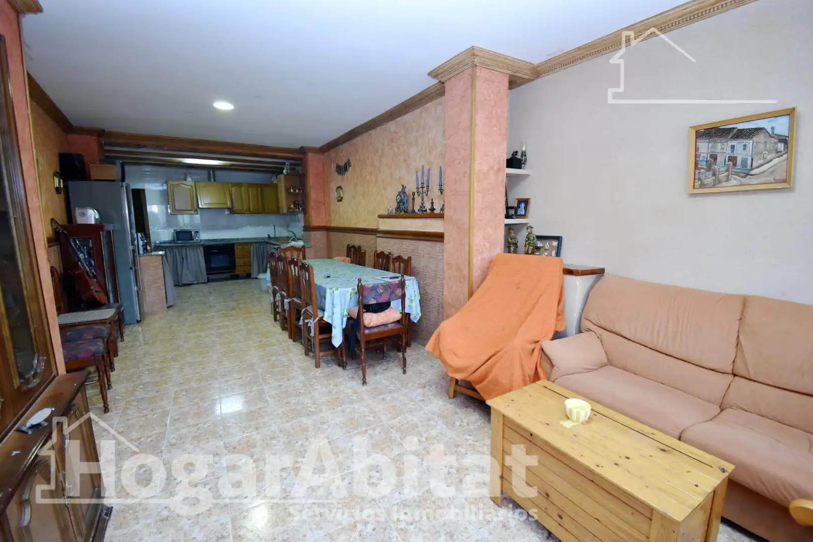 Wohnzimmer von Erdgeschoss zum Verkauf in Burriana / Borriana mit Abstellraum