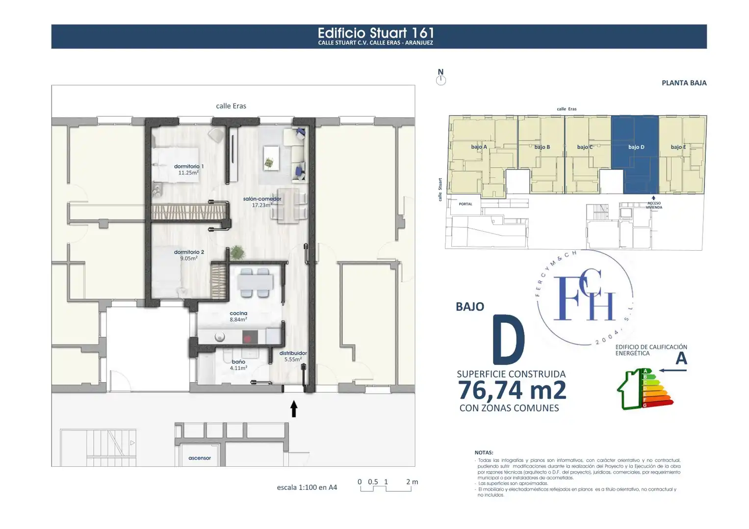 Appartamento con ascensore in vendita a Calle de Stuart 161, imagen 4