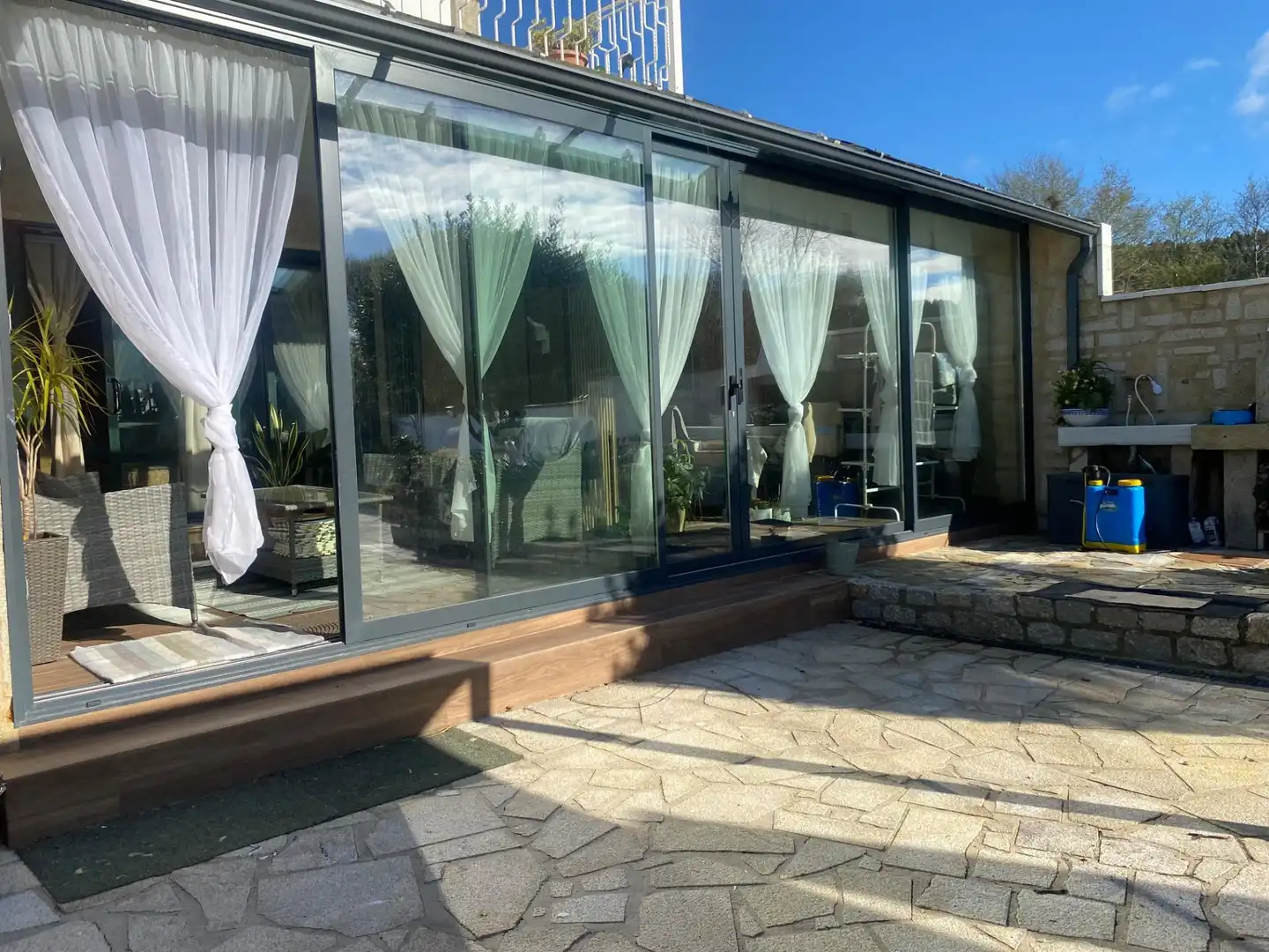 Terraza de Casa o chalet en venta en Vilagarcía de Arousa con Calefacción, Jardín privado y Parquet