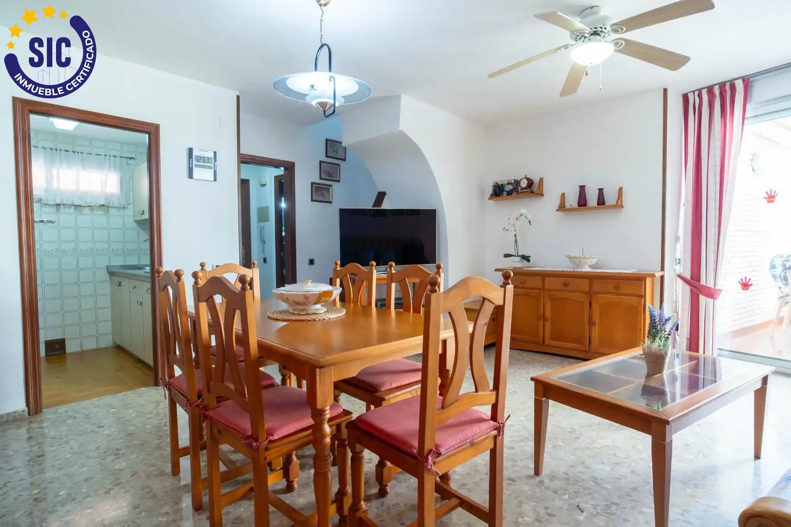Menjador de Apartament en venda en Oropesa del Mar / Orpesa amb Terrassa i Moblat
