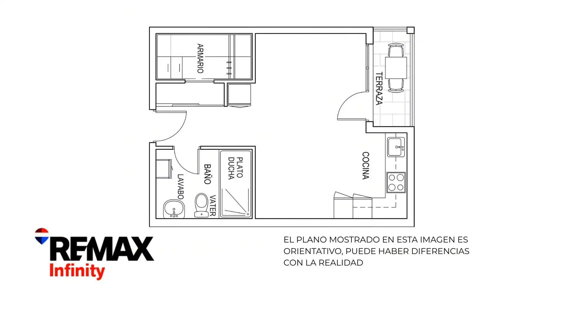 Studio with terrace for sale in Parque de la Paloma, imagen 17