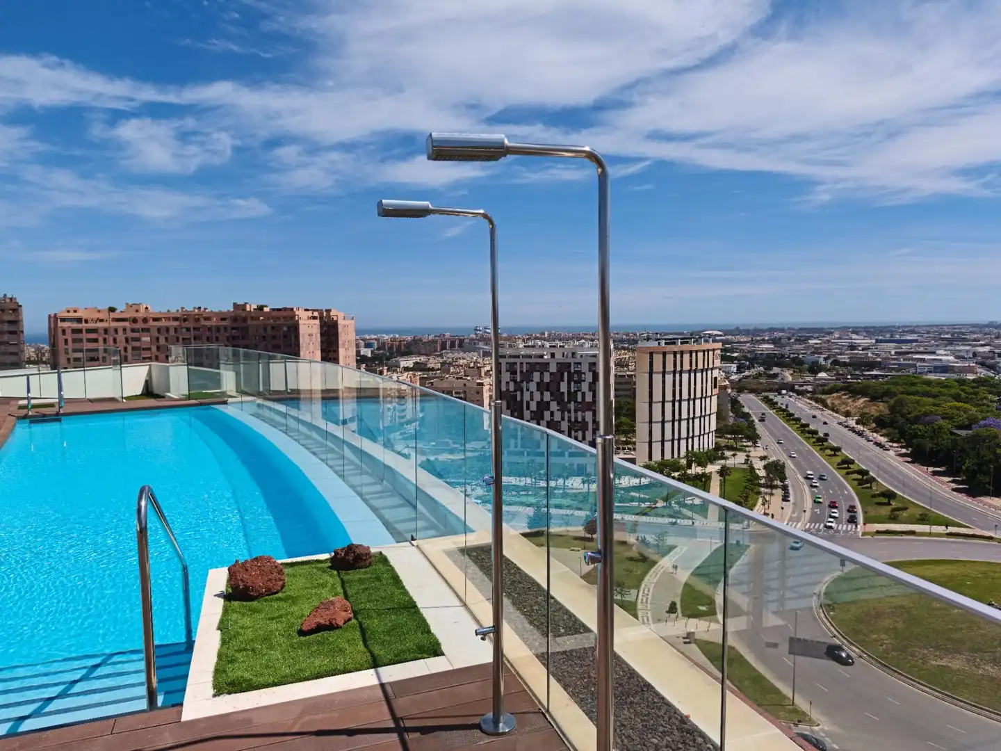 Piscina de Piso de alquiler en Málaga con Aire acondicionado, Calefacción y Terraza