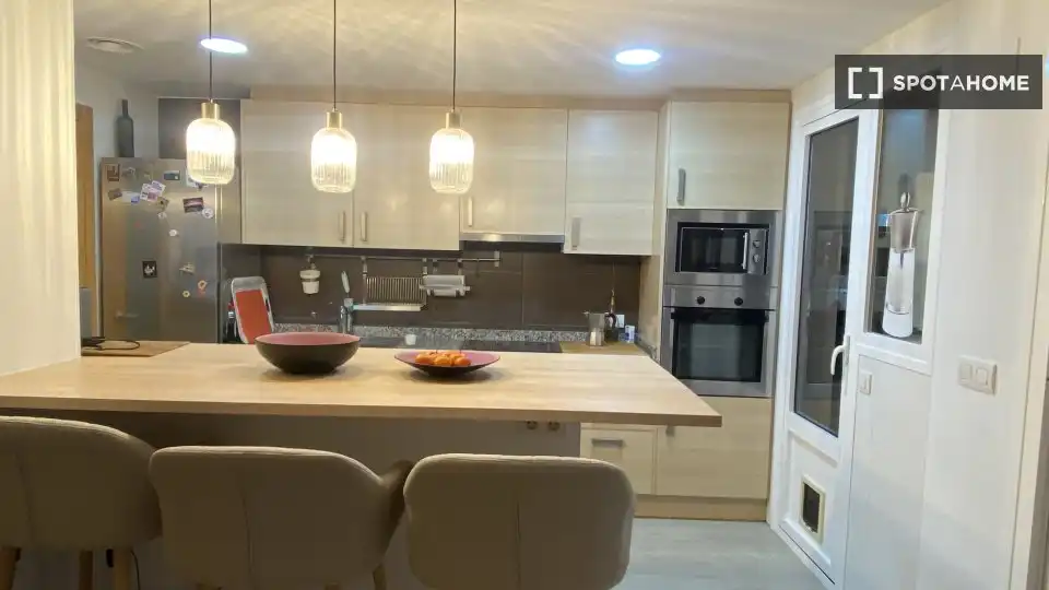 Kitchen of Apartments for share in El Campello  with Air Conditioner, Terrace and Furnished