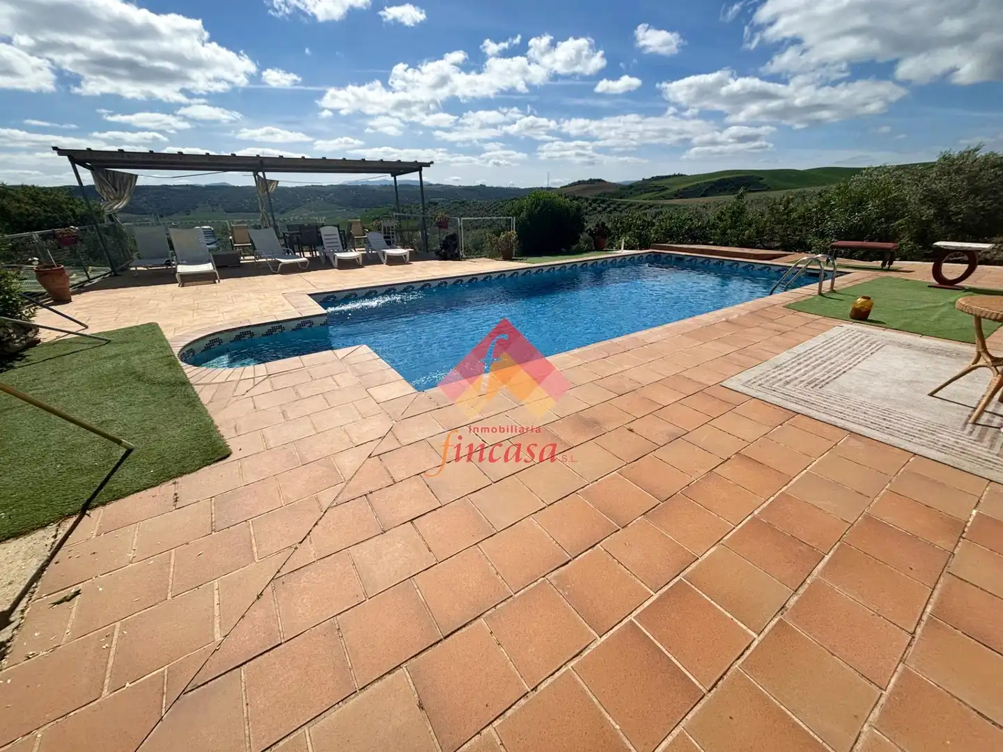 Swimming pool of Country homes for sale in Ronda  with Heating, Swimming Pool and Furnished