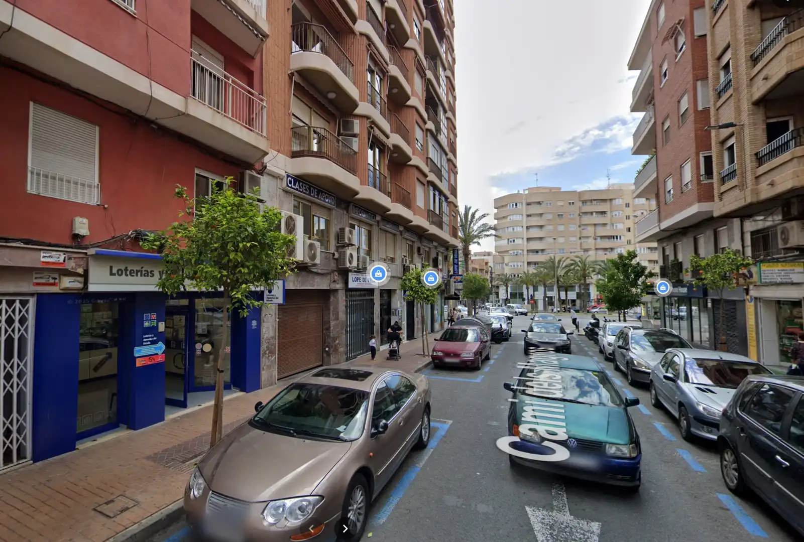 Vista exterior de Garaje de alquiler en Elche / Elx