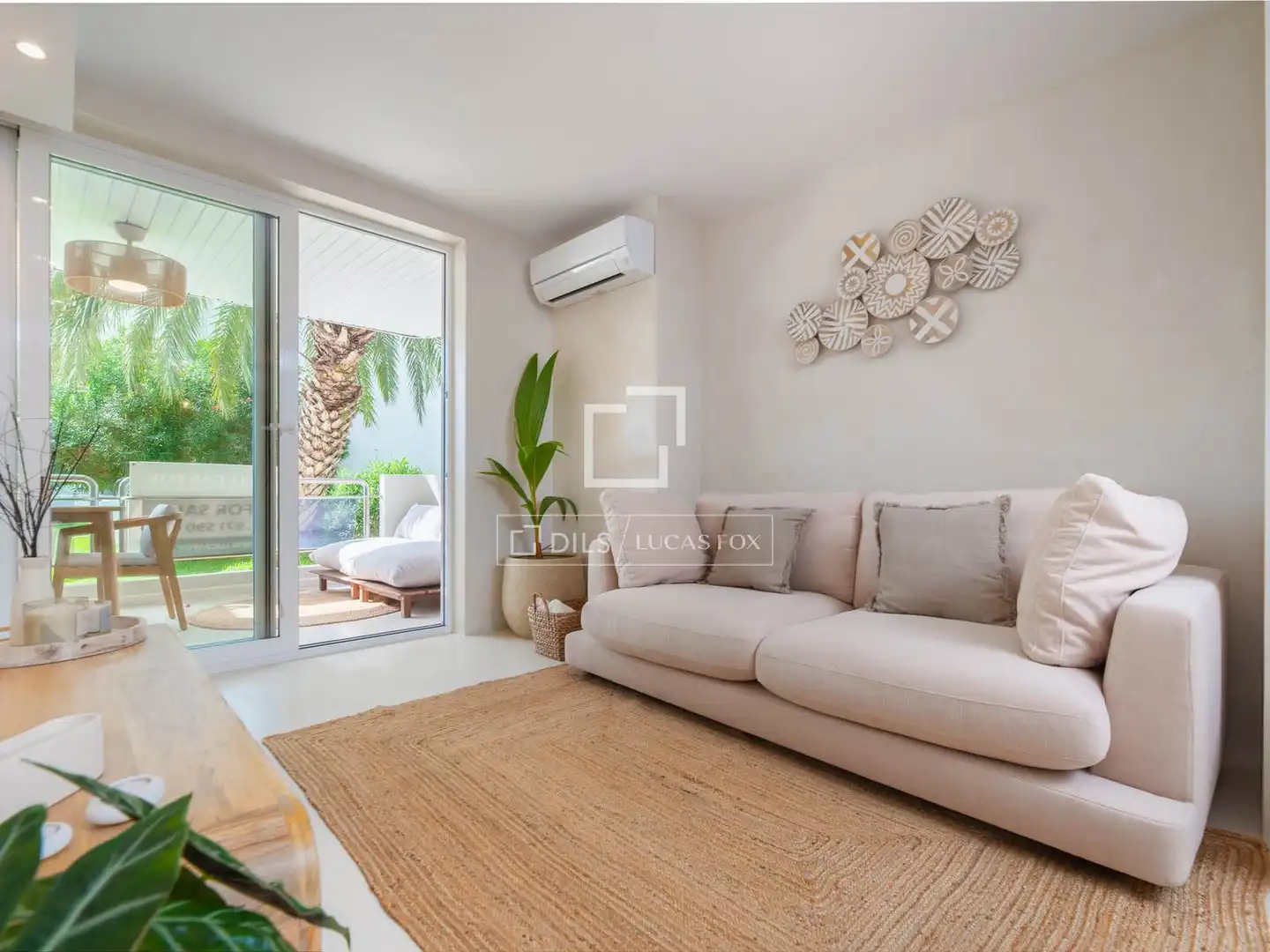 Wohnzimmer von Wohnung zum Verkauf in Eivissa mit Klimaanlage, Heizung und Privatgarten