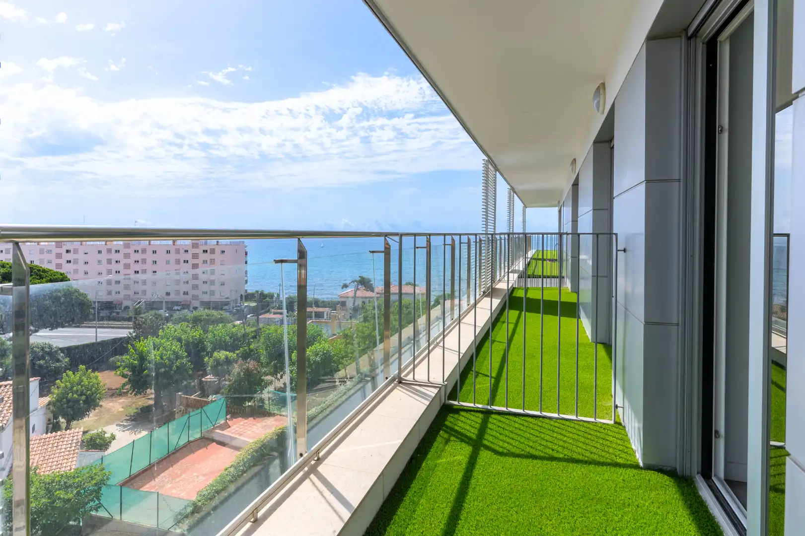 Terrace of Flat for sale in Sant Andreu de Llavaneres  with Air Conditioner, Heating and Private garden