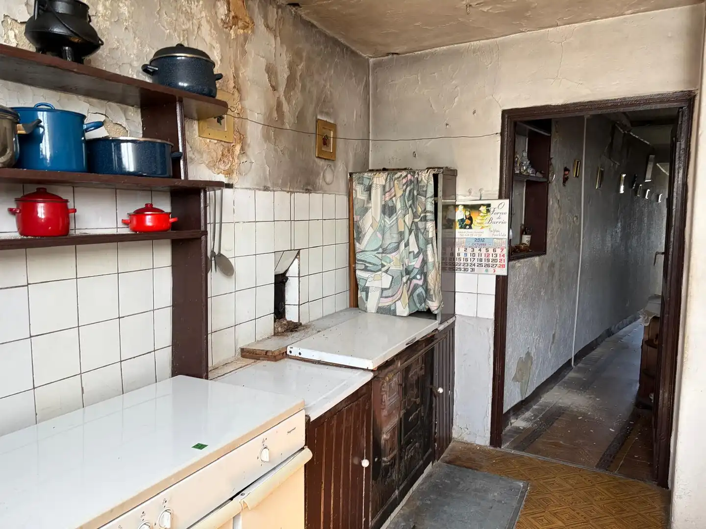 Cocina de Casa adosada en venta en A Pobra de Trives  con Amueblado, Lavadora y Microondas