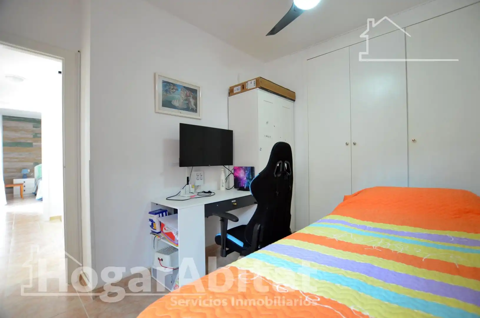 Schlafzimmer von Einfamilien-Reihenhaus zum Verkauf in Cullera mit Privatgarten, Terrasse und Abstellraum