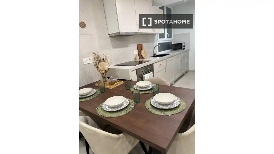 Cocina de Piso de alquiler en Cartagena con Aire acondicionado, Calefacción y Amueblado