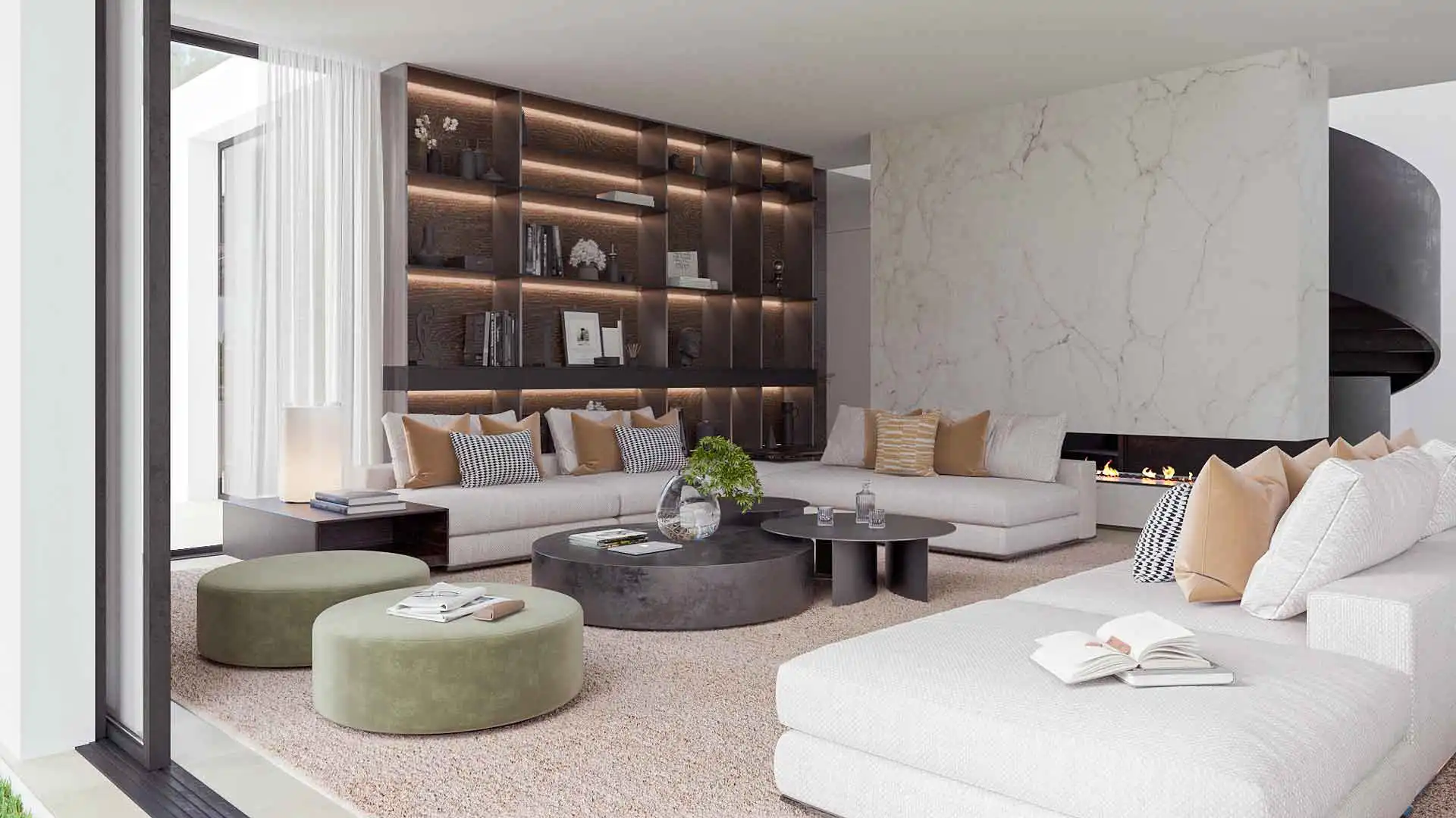 Sala d'estar de Residencial en venda en Marbella