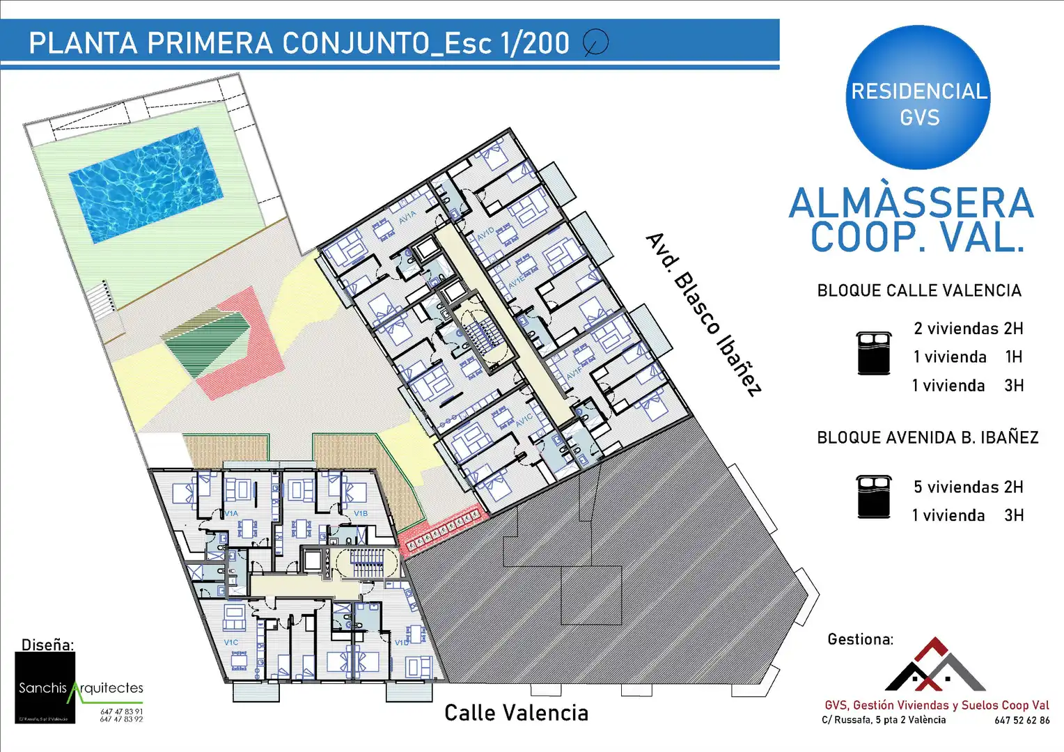Wohnung zum Verkauf in Almàssera mit Terrasse, Abstellraum und Gemeinschaftspool