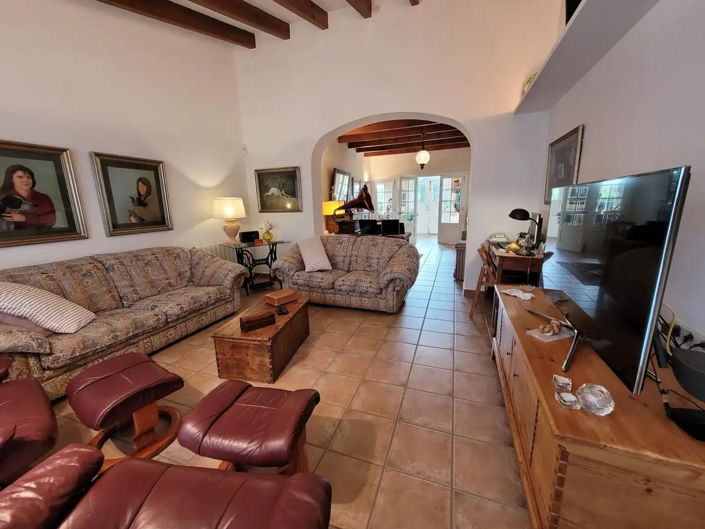 Sala d'estar de Finca rústica en venda en Maó - Mahón amb Aire condicionat, Calefacció i Terrassa