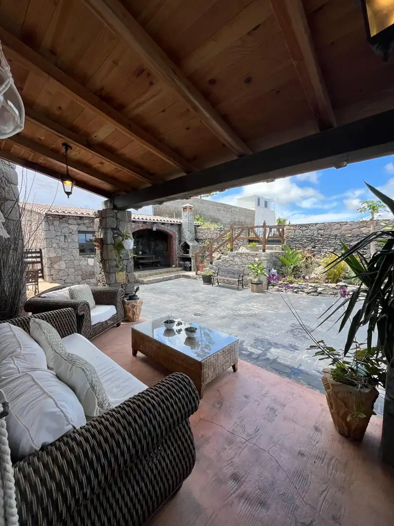 Terraza de Casa o chalet en venta en Moya (Las Palmas) con Jardín privado, Terraza y Amueblado