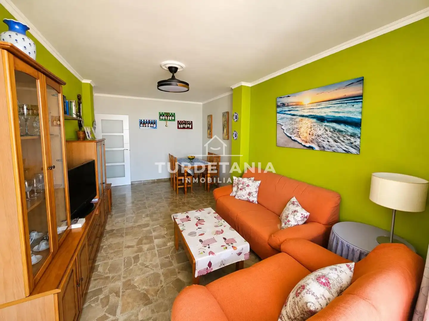 Living room of Flat for sale in Sanlúcar de Barrameda  with Furnished and Balcony