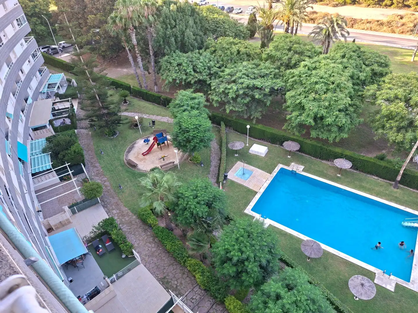 Schwimmbecken von Wohnungen zur Miete in El Campello mit Klimaanlage, Heizung und Möbliert
