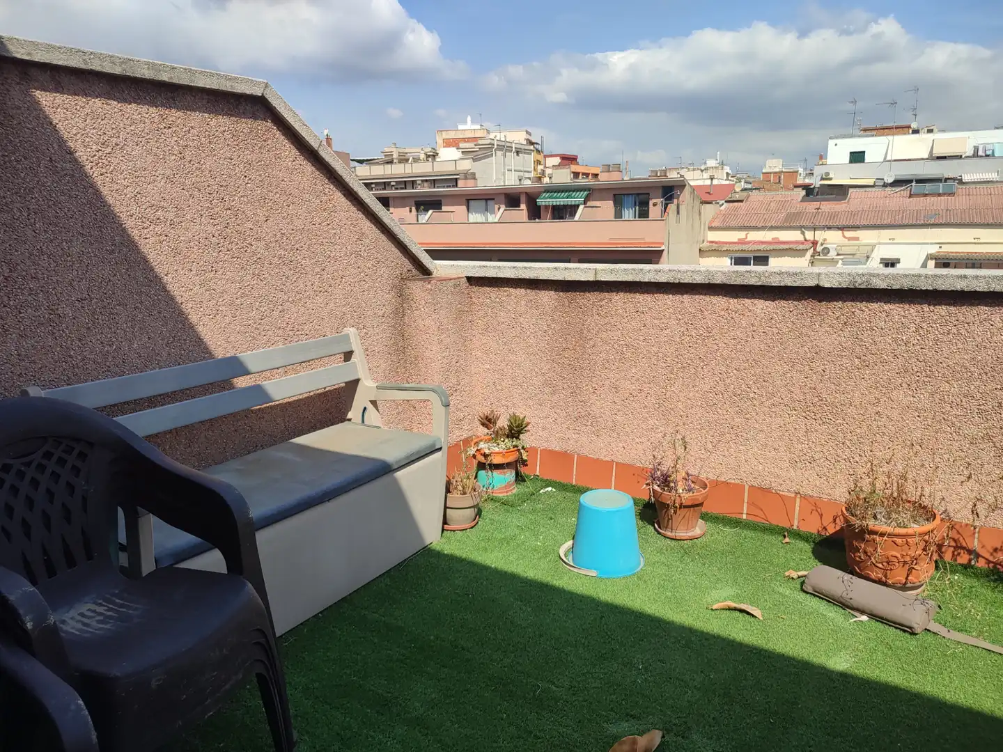 Terrace of Flat for sale in Sant Adrià de Besòs  with Heating, Terrace and Furnished