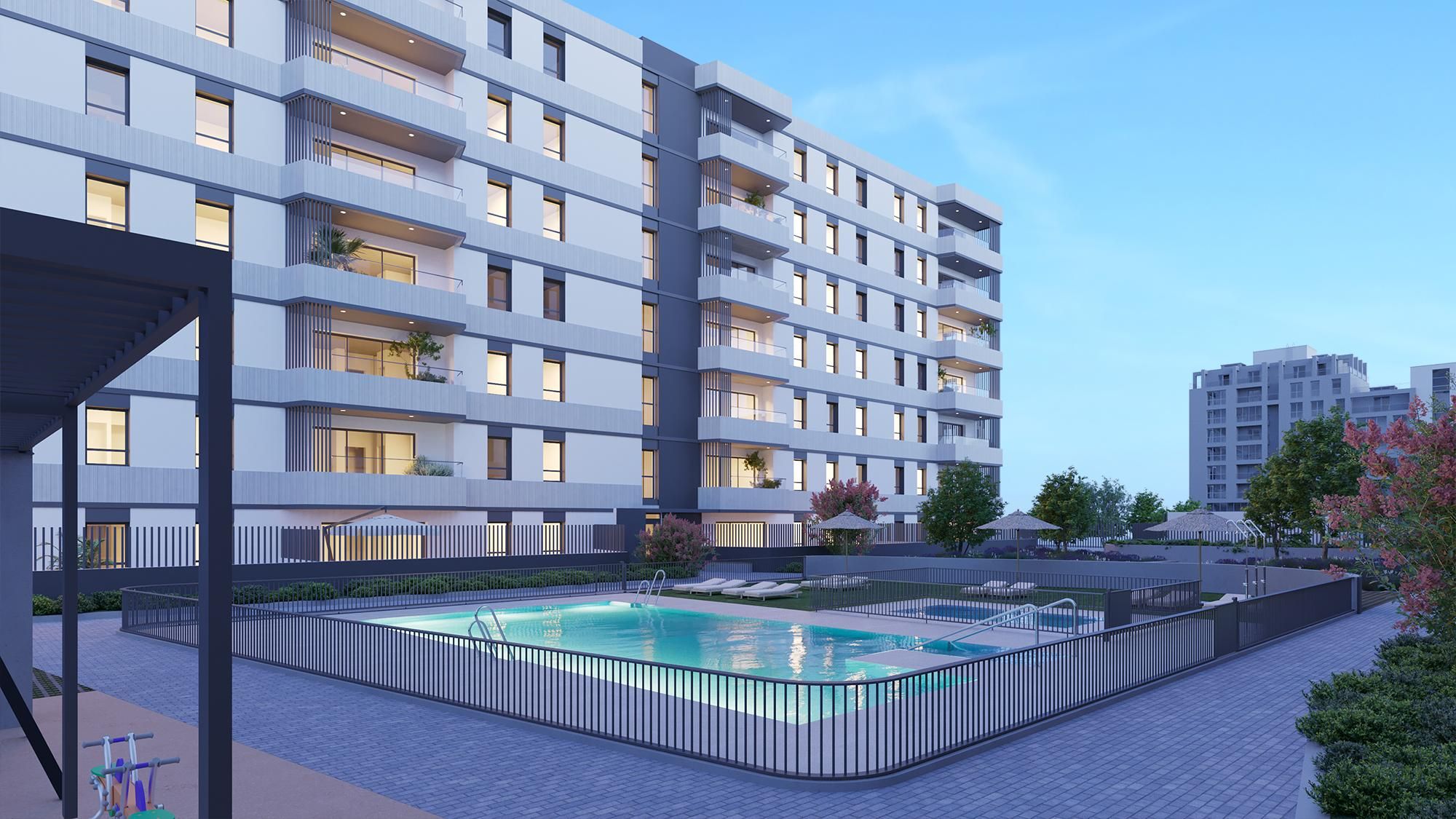 Piscina de Apartament en venda en Málaga Capital amb Piscina comunitària