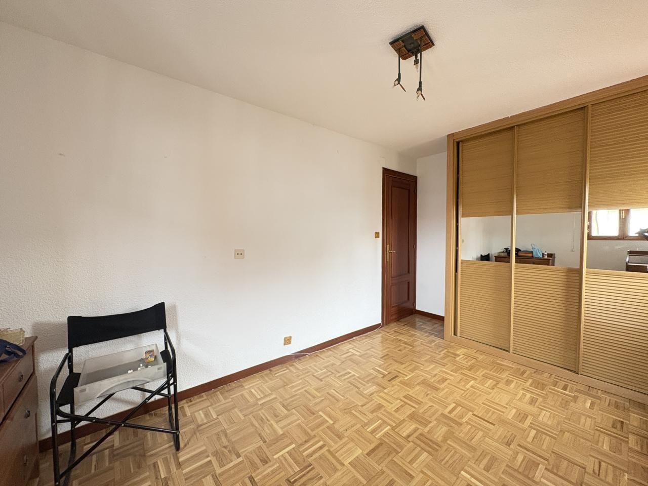 Bedroom of Flat for rent in  Madrid Capital  with Air Conditioner, Parquet flooring and Terrace