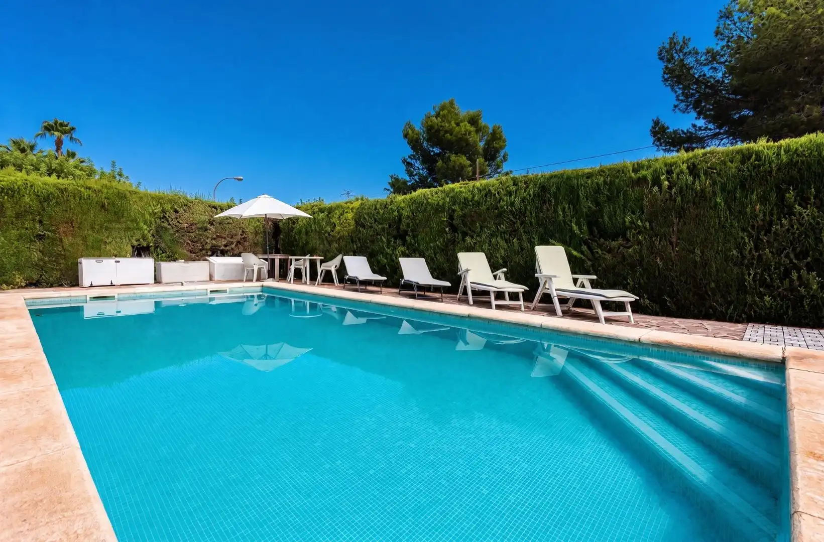 Swimming pool of Houses for rent in L'Eliana  with Air Conditioner, Heating and Swimming Pool
